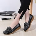 thumbnail image 2 of Zapatos planos, mocasines y zapatos para mujer de primavera - Zapatos planos de cuero genuino para mujer, 2 of 4
