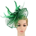 thumbnail image 3 of MESSUEN Fascinator Hat for Tea Party Women Womens Church Hats Ladies Church Hats Tea Party Hat for Women Hair Fascinators for Women Headpiece for Women Green One Size, 3 of 7