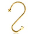 thumbnail image 4 of Juego de 12 ganchos para cortinas de ducha CHICTIE Gold de metal de primera calidad, 4 of 6