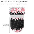 thumbnail image 7 of HELLHERO Universal Polyester Toilet Cover Set, Stretchy Fabric Reusable Toilet Cover for Modern Bathrooms Cherry Blossom, 7 of 7