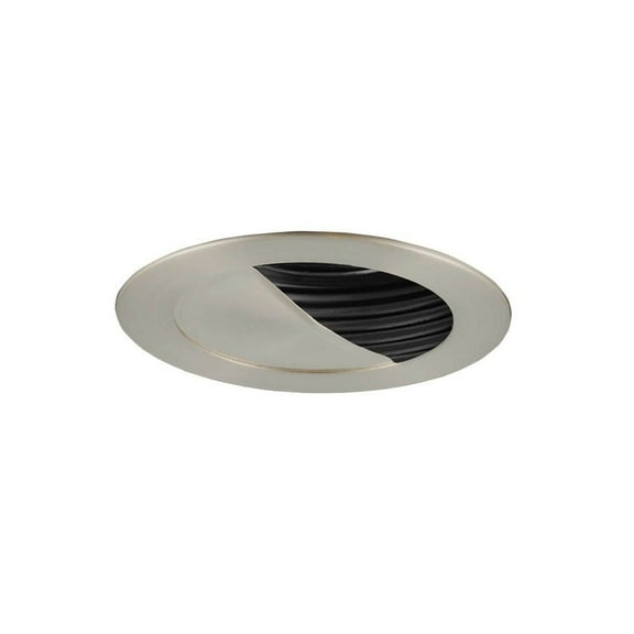 Jesco Lighting TM304BKST Aperture Low Voltage Trim 3 in Black Finish with Satin Chrome Trim