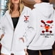 thumbnail image 2 of WILLBEST Sudadera con Capucha para Mujer, Estilo Casual, con Estampado Navideño, Cremallera, Manga Larga, Bolsillo y Cordón Ajustable Chica​​, 2 of 8