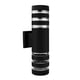 thumbnail image 2 of Cilindro De Aluminio Moderno A Prueba De Agua Hacia Arriba Y Hacia Abajo Lámparas De Pared Led Lámpara De Pared De Doble Cabeza Enchufe E27 Para Exteriores Ac 85-240V Para Patio Jardín Porche Corredor Yuarrent HA025837-02, 2 of 5