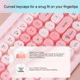 thumbnail image 4 of Combo Clavier et Souris WL, Émetteur USB 2,4G, Ensemble Clavier et Souris, Clavier Rétro à Touches Rondes avec Souris Réglable 1000 DPI 1200 DPI 1600 DPI, 4 of 7