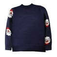 thumbnail image 4 of Bjutir Toddler Boy Christmas Outfit Long Sleeve Bys Tops Girls Winter Christmas Cartoon Knit Sweater Base Warm Sweater For Children Clothes, 4 of 8