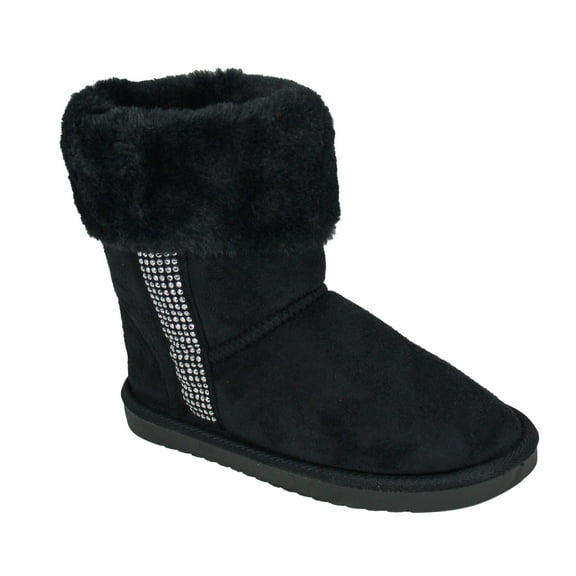 bebe Comfortable Western Boots for Little Girls, Black (Size 12)