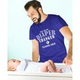 thumbnail image 3 of Diaper Changer First Fathers Day Shirt Gift for Dad Papa Funny T Shirts for Men New Father Gifts From Son Daughter T-Shirt XX-Large Blue, 3 of 5