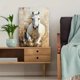 thumbnail image 5 of Qisvanset Framed Canvas Wall Art 12x16 Inch Majestic White Horse Equestrian Farmhouse Gift Art, 5 of 5
