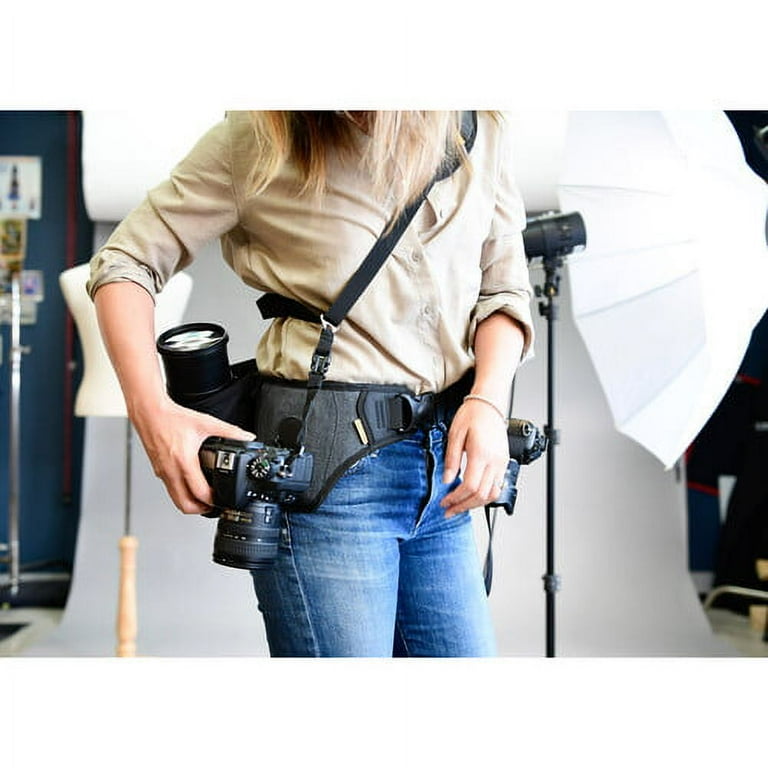 Cotton Carrier Slingbelt with Tether for One Camera. Camera Harness for  Hiking and Traveling for Hands-Free Carry - Walmart.com