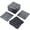 Gray, variant on 44 Pack Plastic Interlocking Deck Tiles,(12pcs Edge Trim+4pcs Corner)Outdoor Patio Flooring, 12"x12" Interlocking Decking Tile Outdoor All Weather Use, Waterproof Patio Pavers for Pool Balco