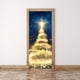thumbnail image 4 of Calcomanía para puerta de Navidad, árbol de Navidad dorado impermeable, pegatina de pared para árbol de Navidad, calcomanía para árbol de Navidad, artesanía Superior Jadeshay A, 4 of 8