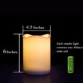 thumbnail image 4 of EFEMF-Large Solar Candles Outdoor Waterproof, 4.5" x 6" Ivory White Flameless Candles, Dusk to Dawn Light Sensor, LED Rechargeable Pillar Solar Candles for Outdoor Lanterns, Patio Decor, Set of 2, 4 of 4