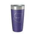 thumbnail image 1 of Arizona Tumbler Home State Travel Mug Insulated Laser Engraved Map Coffee Cup 20 oz Purple, 1 of 1