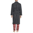 thumbnail image 2 of Lands' End Men's Full-Length Turkish Cotton Terry Bathrobe – 55" Length | Plush, Absorbent, 2 Pockets, Spa Comfort, 2 of 8