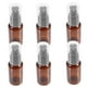 thumbnail image 4 of EeaseMX Dispensador de plástico vacío de 6 unidades de 40 ml para almacenar aceites esenciales, gel de ducha y loción cosmética (marrón), 4 of 7