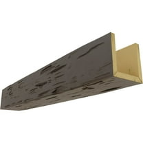 Ekena Millwork 12"W x 6"H x 14'L 3-Sided (U-beam) Pecky Cypress Endurathane Faux Wood Ceiling Beam, Natural Honey Dew