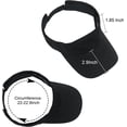thumbnail image 2 of Gorra de béisbol con visera ajustable algodón gorra deportiva visera protectora UV para exterior, 2 of 6