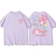 thumbnail image 1 of Camisetas Kawaii Sanrio Kuromi Pochacco Cinnamoroll My Melody Harajuku para mujer, camiseta Ullzang con gráfico de Anime, camiseta Y2K para mujerPurple-My Melody, 1 of 5