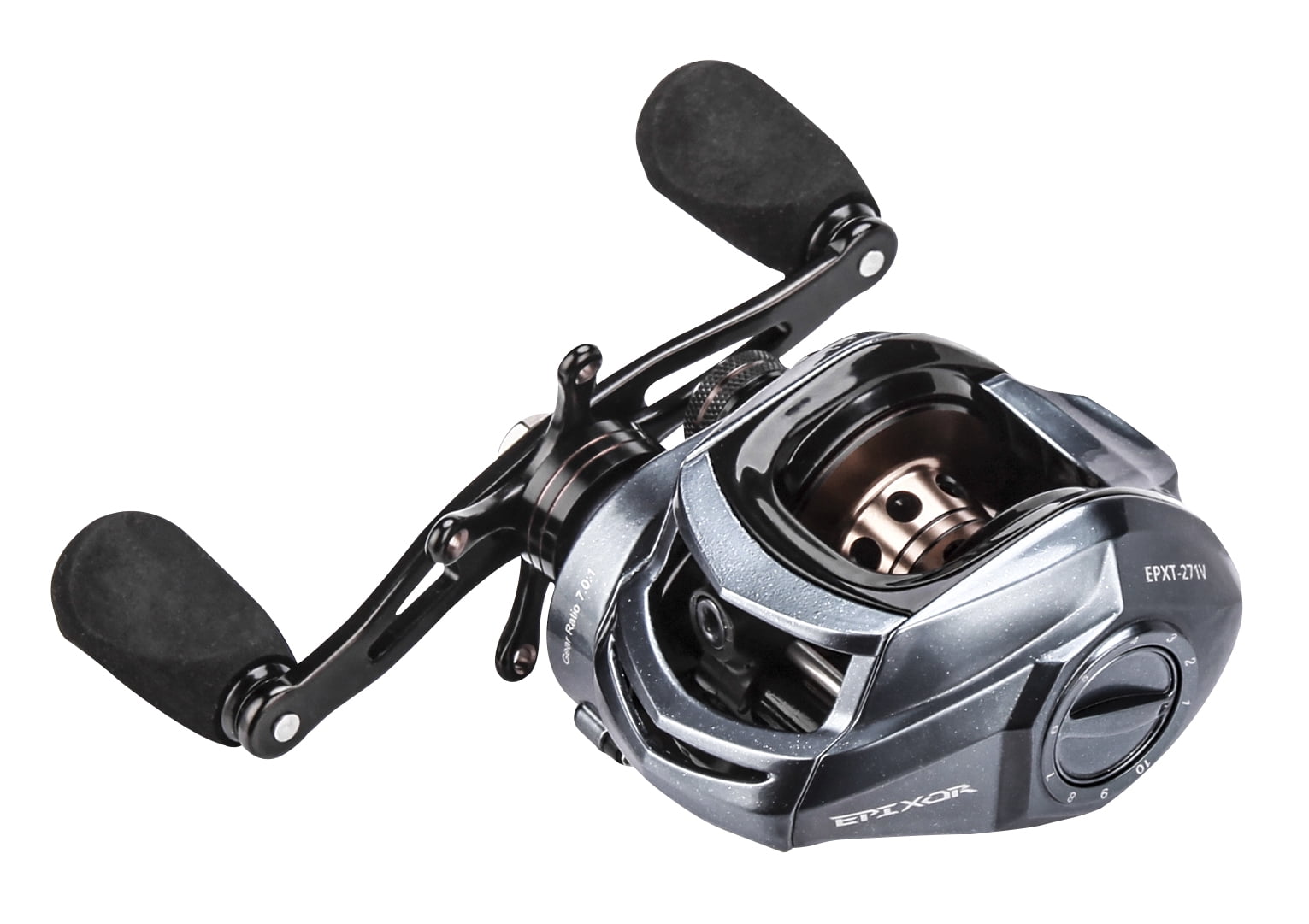 Okuma Epixor Low-Profile Bait-Cast Fishing Reels, Epxt-271V