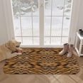 thumbnail image 3 of Indoor Door Mat,Tiger Pattern Animal Skin Soft Non-Slip Absorbent Kitchen Rug,Watercolor Brown Gradient Tiger Fur Floor Mat Entrance Rugs for Bedroom Living Room 18x30In, 3 of 6