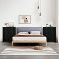 thumbnail image 3 of YOCWO Fluted 4 Drawer Dressers for Bedroom, 30" Wide Modern Chest of Drawer with 4 Big Drawers, Black, 3 of 10