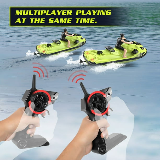 Barco De Control Remoto 2.4G Para Piscina - Mini RC Con Luces LED, Carga USB, Juguete Para Niños