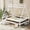Light White, variant on Harper & Bright Designs Twin Size House Bed with Stairs, Wood Low Platform Bed Frame with Roof for Boys and Girls, Natural