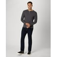 thumbnail image 6 of Hanes Beefy-T Men's Long Sleeve Henley Slate Heather 3XL, 6 of 11