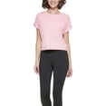 thumbnail image 2 of Calvin Klein Women's Bungee Hem Pocket Cotton T-Shirt Pink Size XX-Large, 2 of 3