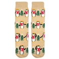 thumbnail image 2 of Fuzzy Babba Women's Holiday Penguin Slipper Socks, 1-Pack, Size 4-10, 2 of 5