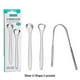 thumbnail image 2 of Tongue Scraper Cleaner For Adults Surgical Grade Stainless Steel Metal Tongue Brush Dental Kit Professional Eliminate Bad Breath, 2 of 4