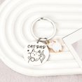 thumbnail image 3 of Llavero con colgante de pata de gato y mamá, divertido regalo para amantes de las mascotas, accesorio de amistad para parejas, fácil de decolorar y romper, duradero, 3 of 5