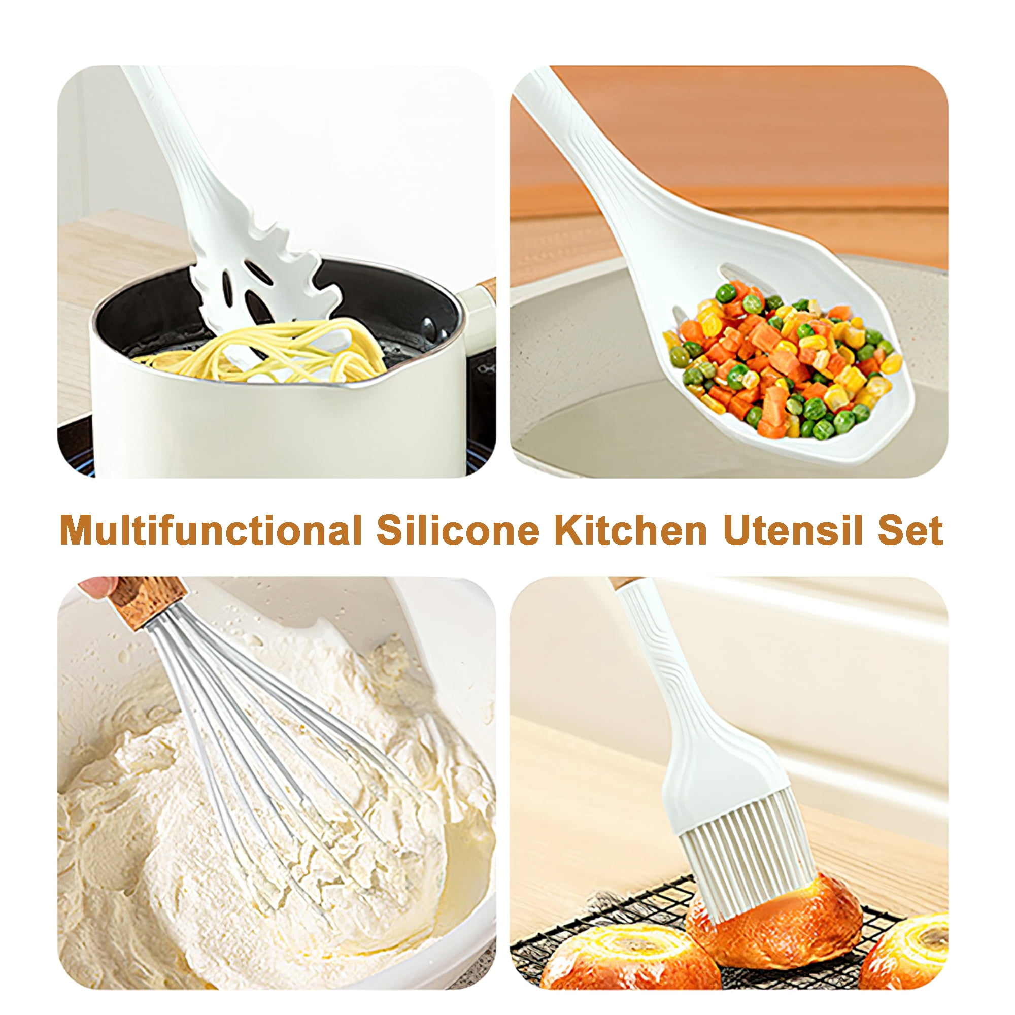 Dropship 6pcs Silicone Kitchenware Set; Kitchen Supplies; Baking