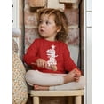 thumbnail image 4 of Tree Rex Cute Funny T Rex Dinosaur Christmas Toddler Kids Long sleeve T-Shirt 4T Red, 4 of 6