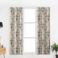 thumbnail image 5 of Hokiten Rustic Coastal Christmas Blackout Curtains | Light Blocking Print Window Curtains, Xmas Snowman Shell Starfish Thermal Insulated Window Drapes for Living Room Kitchen (2 Panels, 84"W x 84"L), 5 of 7