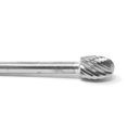 thumbnail image 4 of SE-51 Single Cut 1/4" x 3/8" Solid Carbide Burr Bur Tool Die Grinder Bit 1/8" Shank, 4 of 6
