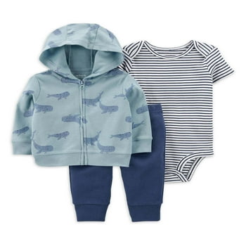 Carter's Child of Mine Baby Boy Cardigan Outfit Set, Sizes Preemie-9M