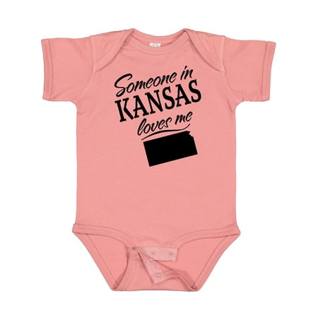 

Inktastic Someone in Kansas Loves Me Gift Baby Boy or Baby Girl Bodysuit