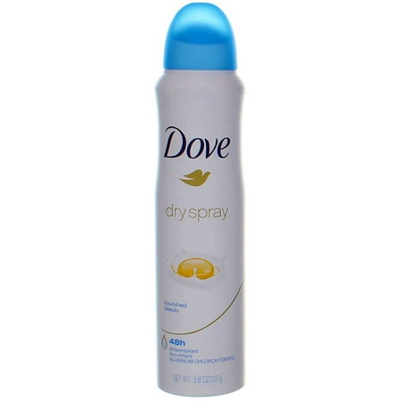 Dove Dry Spray Antiperspirant, Nourished Beauty 3.80 oz (Pack of 6)