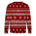 thumbnail image 4 of Aimik Hanes Mens Ugly Christmas Sweater Funny Ugly Christmas Sweatshirts Elk Santa Christmas Sweaters Novelty Xmas Holiday Pullover Tops, 4 of 4