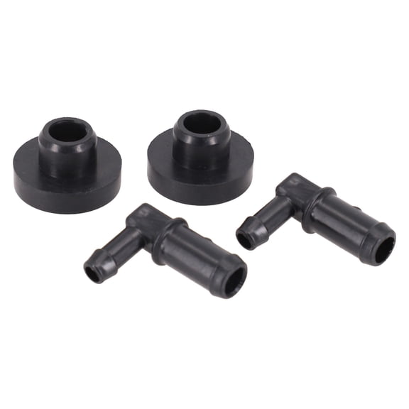 2 pairs of Black Fuel Tank Stem & Bushing Kit fit for  Craftsman ,most lawn mowers，made of plastic