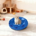 thumbnail image 3 of Iauyy Pet Couch Donut Cat Bed for Indoor Cats/Small Dogs Washable & Machine with Non-slip Bottom Calming Cat Furniture, Pomegranate Pattern (M), 3 of 8