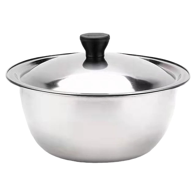 1Pcs Bassin en Acier Inoxydable pour Restaurant Argent 24x0.3937 Po