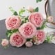 thumbnail image 5 of Ramo de rosas artificiales para mujer, decoración del hogar, ramo de boda, rosa pegada a la pared., 5 of 6