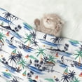 thumbnail image 2 of Yiaed Hawaii Palms Print Dog Blankets-Cat Blanket Washable for Couch Protection,Puppy Blanket, Soft Plush Reversible Throw Furniture Protector-Large, 2 of 8