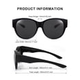 thumbnail image 6 of TINHAO Fit Over Glasses Sunglasses for Women Men Large Cat Eye Sunglasses Polarized 100% UV400 Protection, 6 of 7