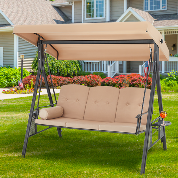 Details about   Outdoor Patio Metal Swing Set Frame Stand Weatherproof Double Swing Chair 