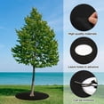 thumbnail image 4 of CNKOO 4pcs 32.2” Non-Woven Tree Mulch Rings - Reusable Weed Barrier Landscape Fabric for Root Protection  Gardening & Landscaping  Durable Black Garden Mulch with Center Hole  Mulch Mats, 4 of 6