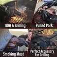 thumbnail image 4 of 700°F Heat Resistant BBQ Grill Gloves, Oil Resistant & Waterproof for Smoking, Grilling, Cooking, Deep Frying Turkey, Handling Hot Greasy Meat | Great Stocking Stuffers for Men, 4 of 8