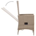 thumbnail image 3 of vidaXL 7 Piece Garden Dining Set with Cushions Beige, 3 of 5